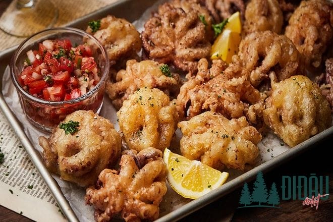Bạch tuộc chiên nước mắm