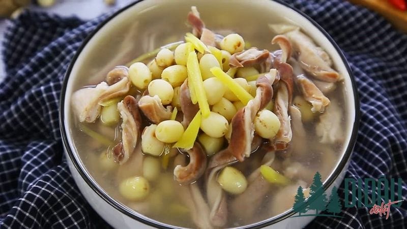 Bao tử hầm hạt sen