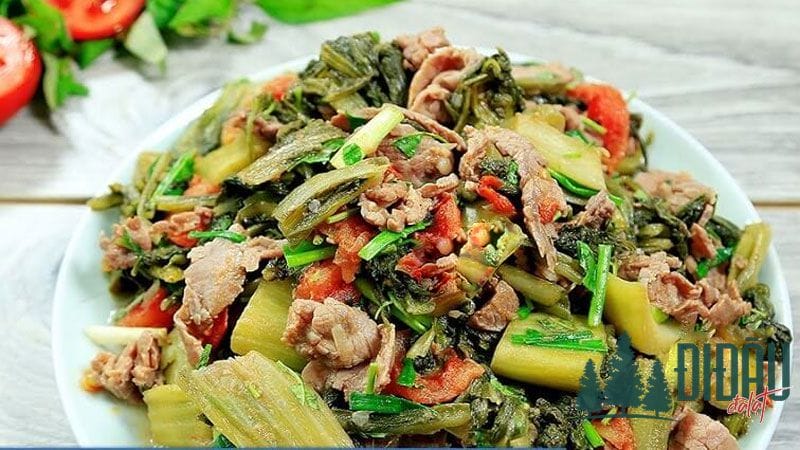 Bò xào dưa chua