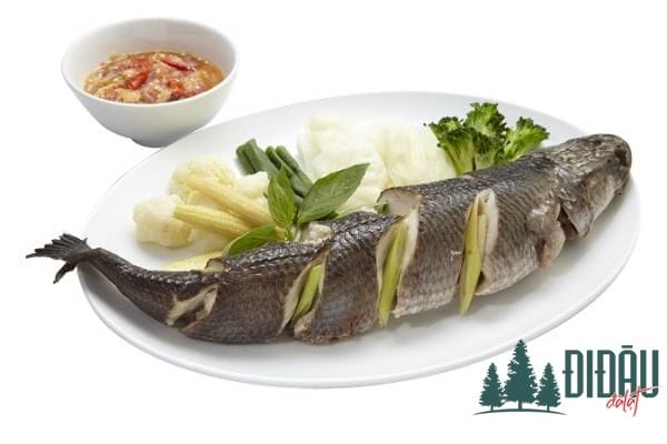 Cá lóc hấp sả chanh