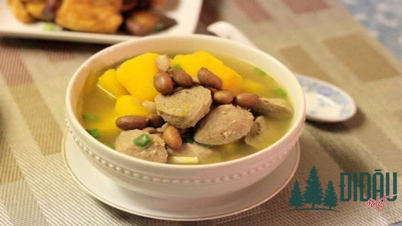 Canh bò viên