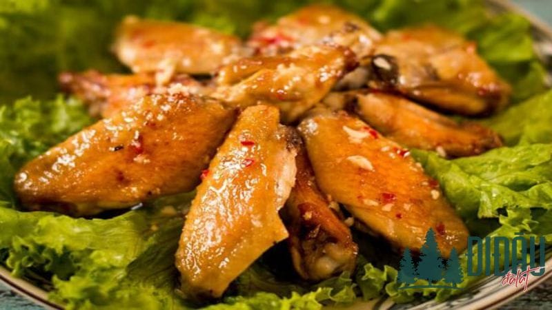 Cánh gà chiên hành