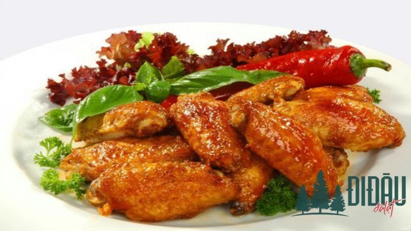 Cánh gà quay nước cốt dừa