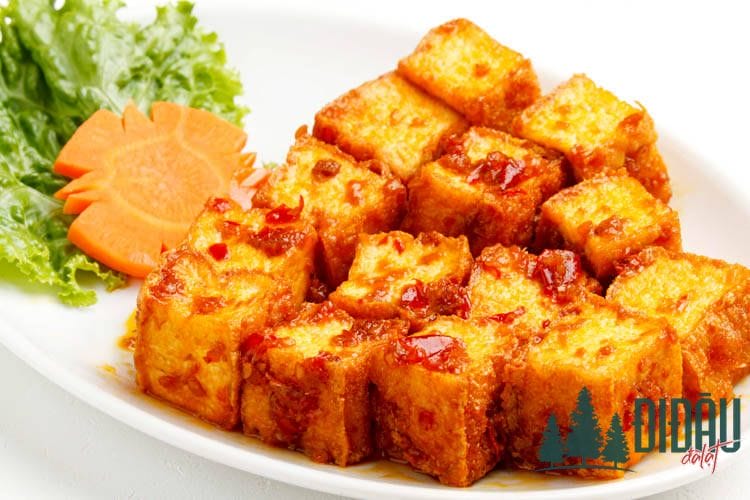 Đậu hủ chiên sả ớt