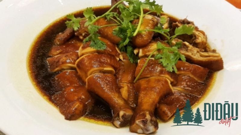 Gà hấp xì dầu 