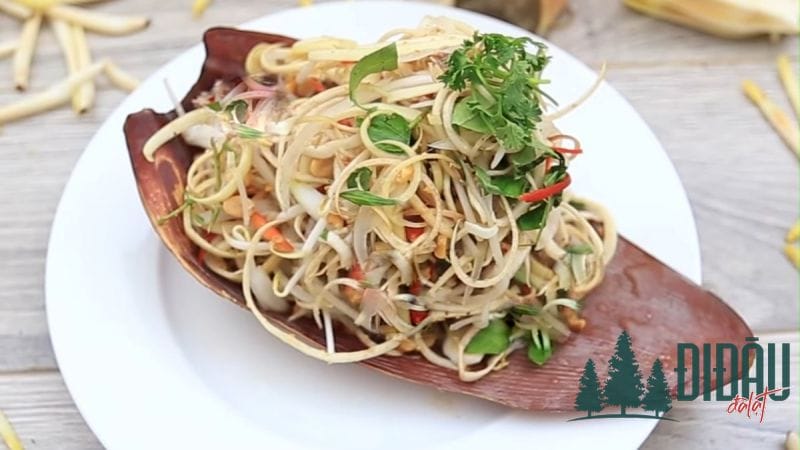 Gỏi gà trộn bắp chuối