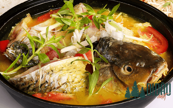 Lẩu cá chép om dưa