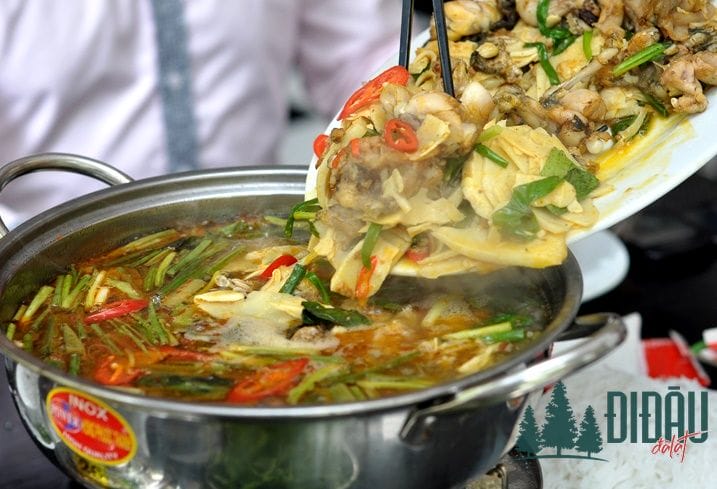 Lẩu ếch măng cay dalatdidau