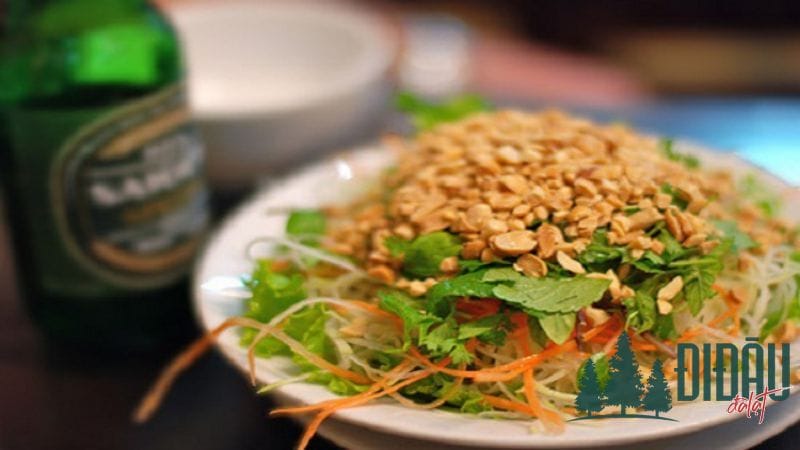 Nộm su hào, cà rốt tôm tươi