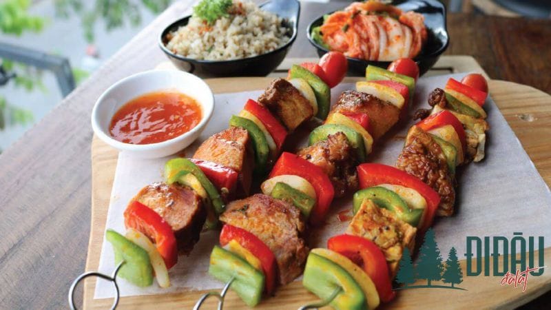 Sườn bò xiên que