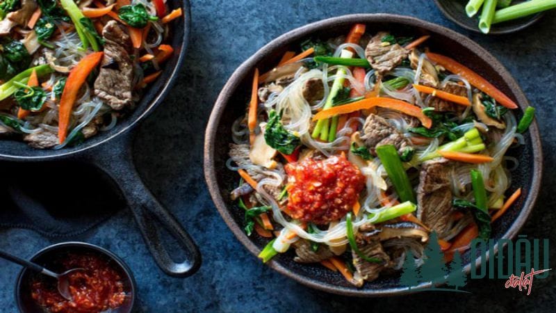 Thịt bò xào miến