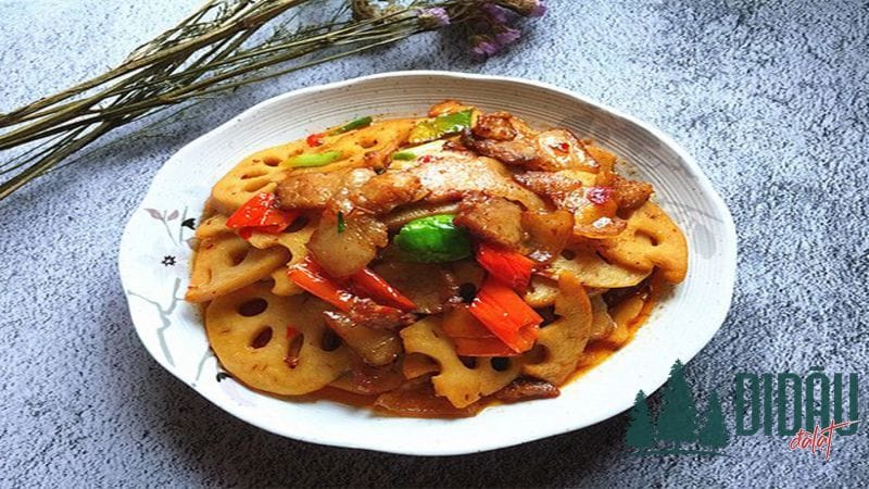 Thịt kho củ sen hạt sen