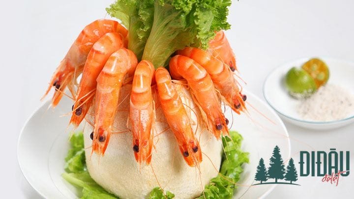 Tôm hấp dừa 