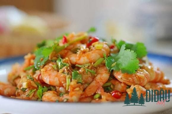 Tôm hấp nước sốt cay