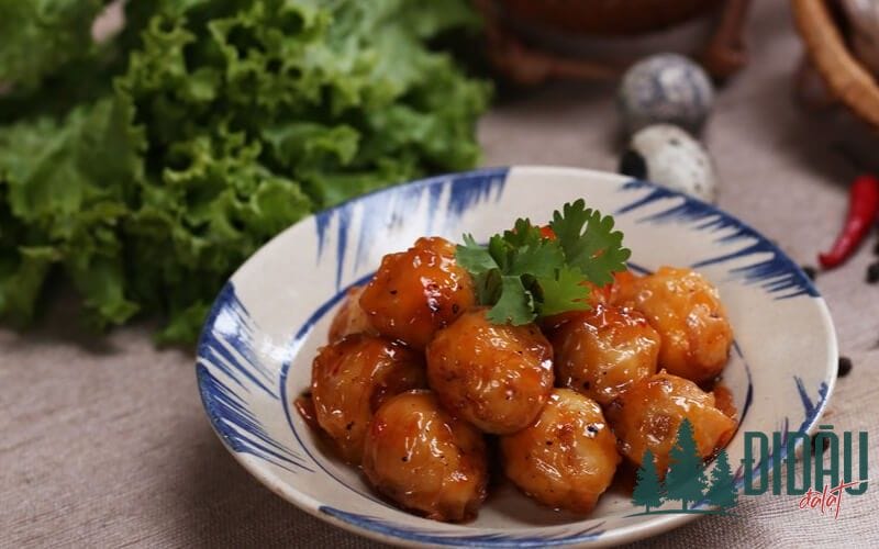 Trứng cút chiên sả ớt