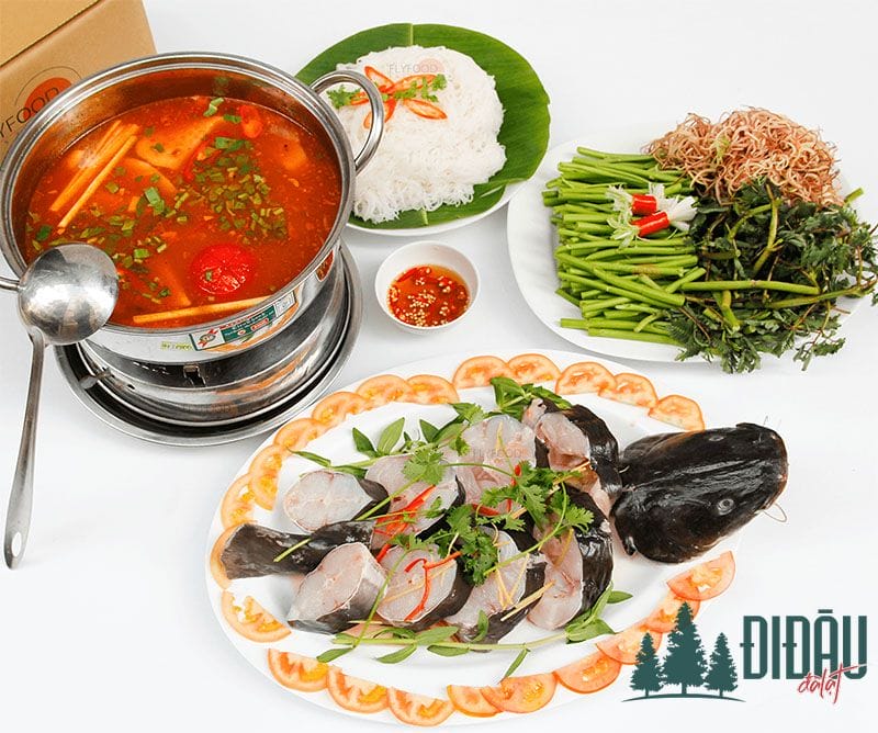 lẩu cá lăng chua ngọt dalatdidau