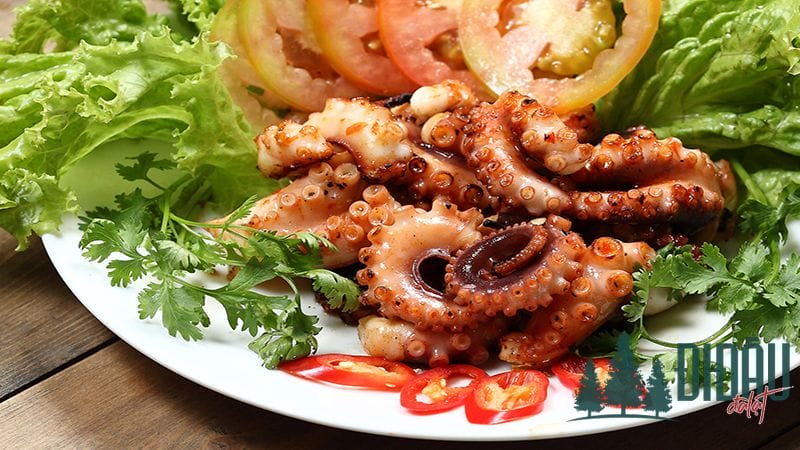 Bạch tuộc nướng sa tế