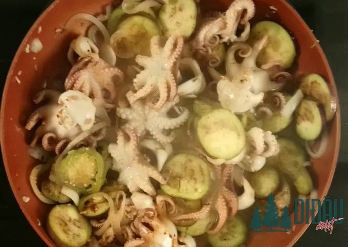 Bạch tuộc xào cà tím