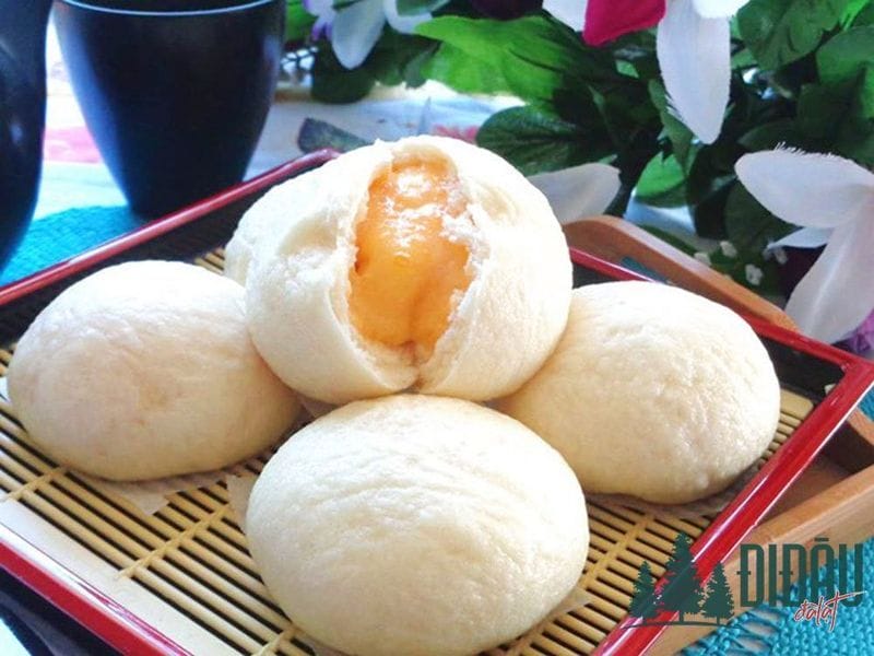 Bánh bao chay nhân đậu xanh