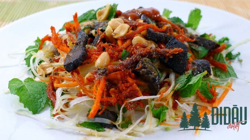 Bánh tráng trộn khô bò đen 