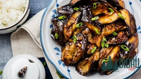 Cà tím kho tiêu chay