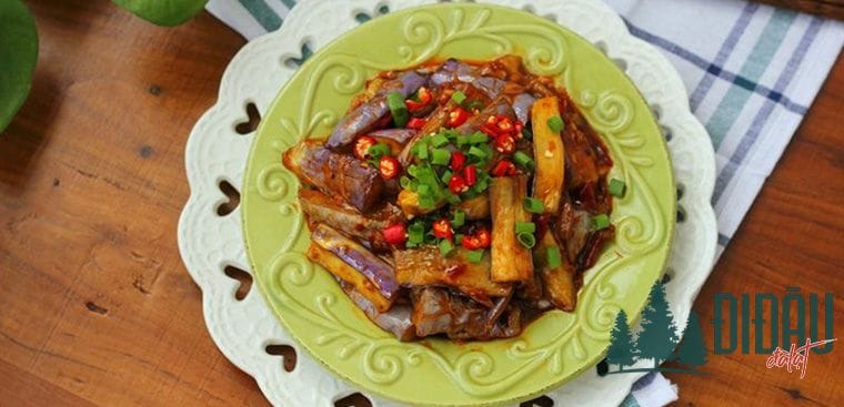 Cà tím xào chua ngọt