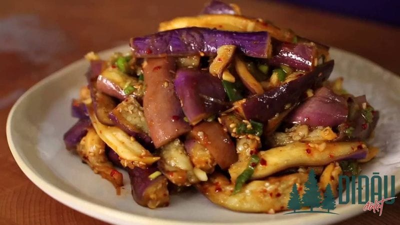 Cà tím xào tỏi chay