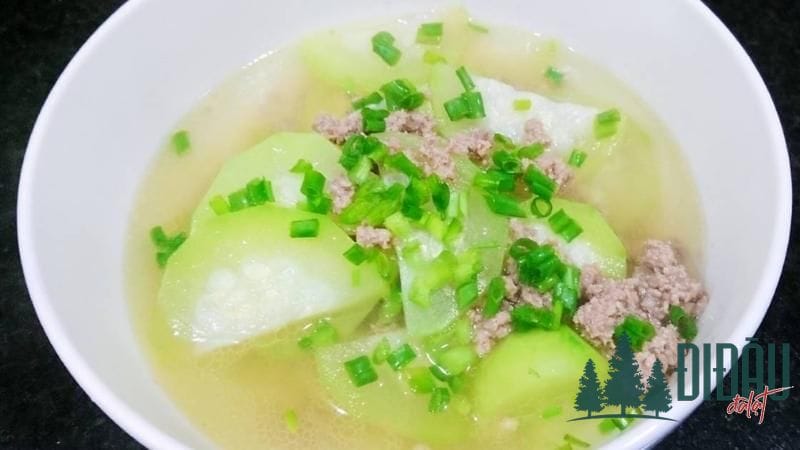 Canh bí đao thịt băm