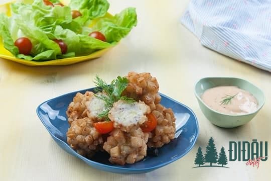 Chả mực rau củ chiên giòn 