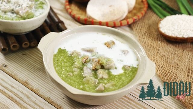 Chè khoai môn lá dứa