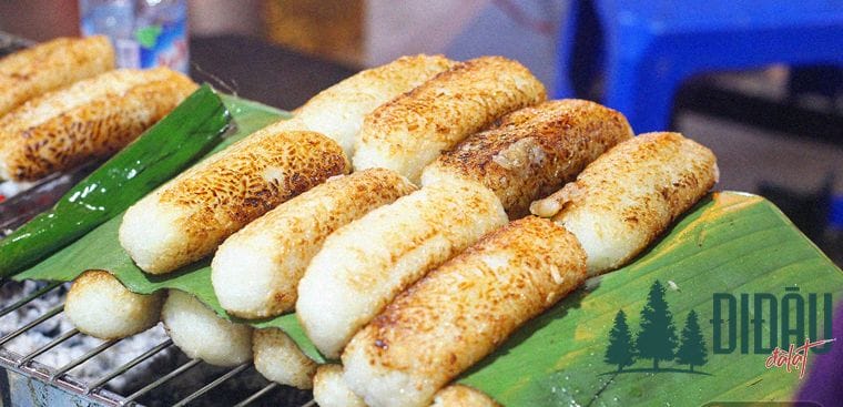 Chuối nếp nướng