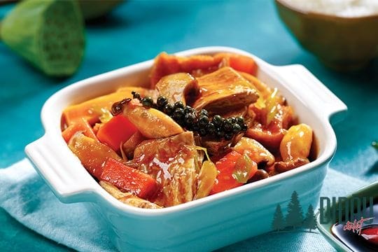 Đậu hũ kho sườn chay