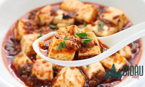 Đậu hủ non sốt chua cay