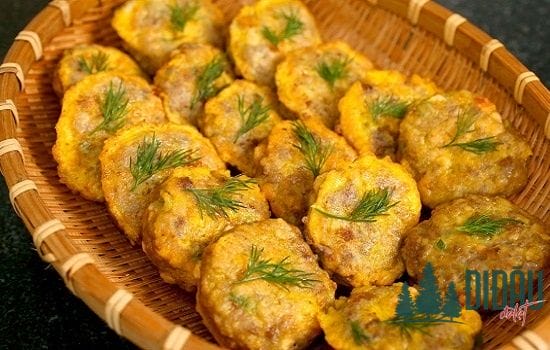 Đậu phụ chiên trứng thịt bằm