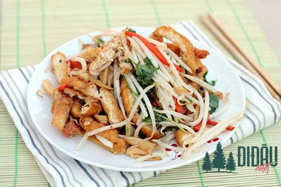 Giá xào đậu hũ