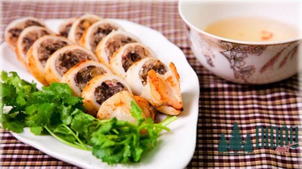 Mực nhồi thịt chiên giòn