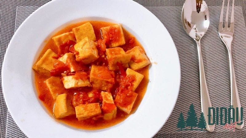 Tàu hủ sốt cà chua