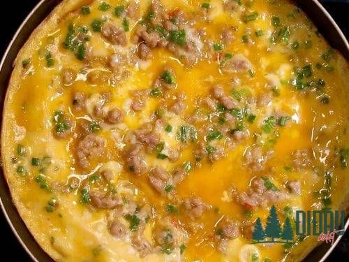 Trứng chiên thịt bằm