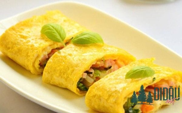Trứng cuộn rau củ