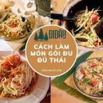 món gỏi đu đủ thái