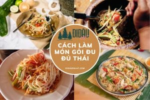 món gỏi đu đủ thái