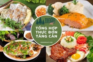 thực đơn tăng cân
