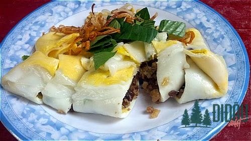 Cách làm bánh cuốn trứng Hà Giang