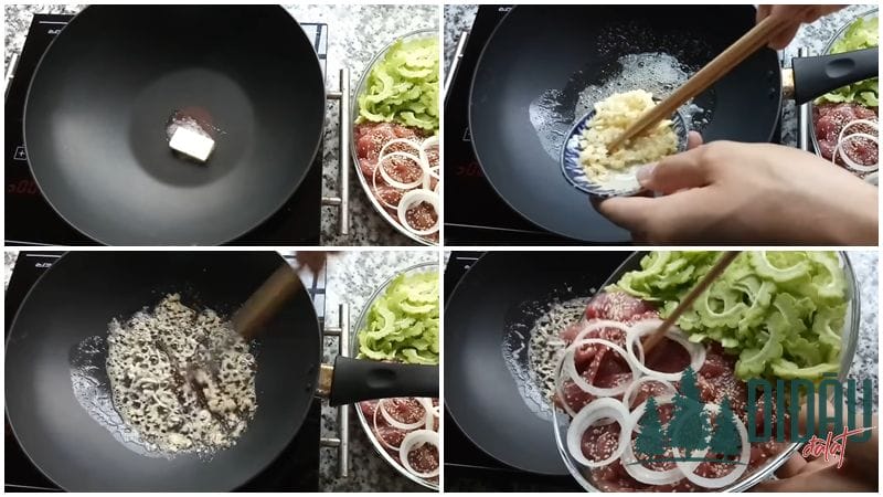 Cách làm bò né khổ qua