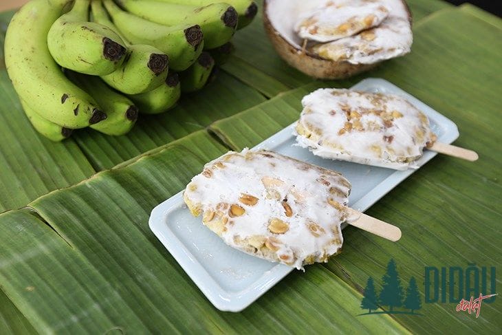 Cách làm kem chuối bằng que