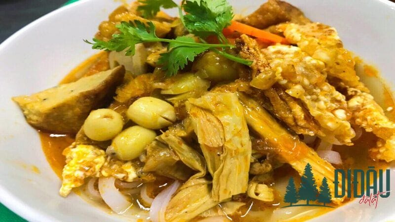 Công thức nấu mì Quảng chay bán hàng đơn giản