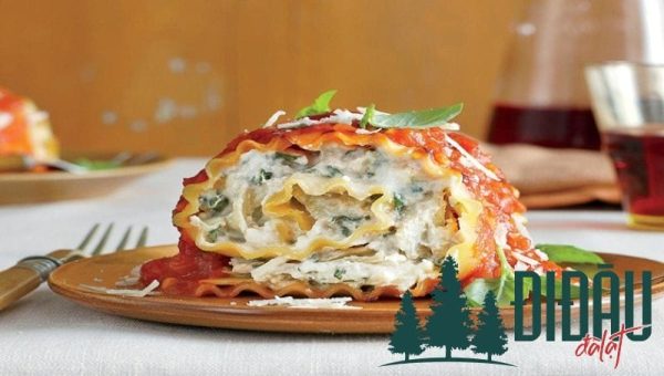 Lasagna cuộn 4 loại phô mai