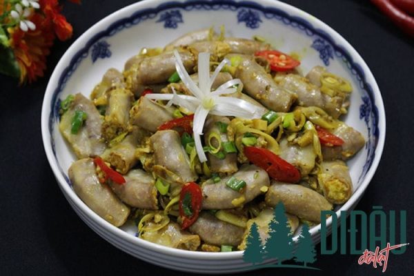 Lòng heo xào sả ớt