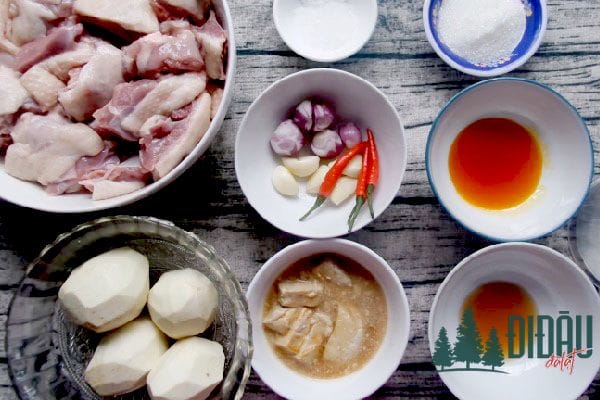 Nguyên liệu để chế biến món vịt nấu chao