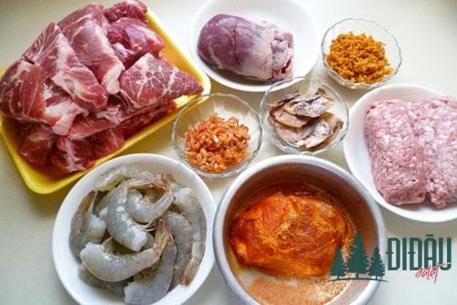 Nguyên liệu làm hủ tiếu Nam Vang